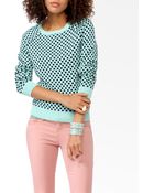 Forever 21 Polka Dot Raglan Sweater - Lyst