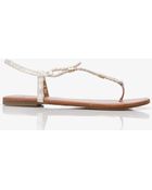 Forever 21 Metallic Cord Thong Sandals - Lyst