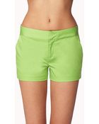 Forever 21 Essential Slant Pocket Chino Shorts - Lyst