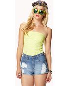 Forever 21 Floral Lace Tube Top - Lyst
