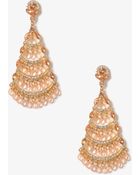 Forever 21 Teardrop Fringe Earrings - Lyst