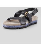 Lanvin Mens Snakesole Sandal - Lyst