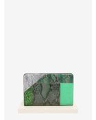 Stella McCartney Loretta Patchwork Clutch - Lyst
