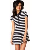 Forever 21 Nautical Striped Drop Waist Dress - Lyst