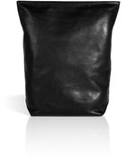 Jil Sander Leather Clutch in Black - Lyst