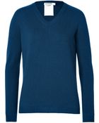 Jil Sander Cashmere Pullover In Prussian Blue - Lyst