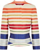 Stella McCartney Striped Twill Jacket - Lyst