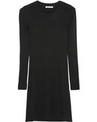 T By Alexander Wang Draped Openback Jersey Dress - Lyst