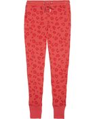 Zoe Karssen Leopard Print Cotton Blend Terry Track Pants - Lyst