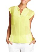 BCBGMAXAZRIA Addison Sleeveless Blouse - Lyst