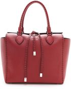 Michael Kors Miranda Large Tote with Leather Stitch - Lyst