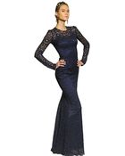 Dolce & Gabbana Viscose Lace Long Dress - Lyst