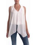 Elizabeth And James Grace Blouse Ivory - Lyst