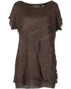 Ermanno Scervino Short Sleeve Jumpers - Lyst
