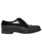 Giorgio Armani Leather Rubber Brogued Oxford Shoes - Lyst