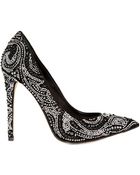 Le Silla 110mm All Over Swarovski Suede Pumps - Lyst
