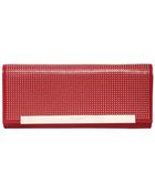 Saint Laurent Lutetia Micro Studs Leather Clutch - Lyst