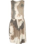 Alice + Olivia Draped Stretchjersey Dress - Lyst