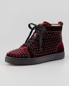 Christian Louboutin Louis Orlato Spiked Hightop Sneaker - Lyst