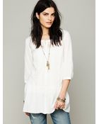 Free People Crochet Back Tunic - Lyst