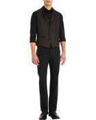John Varvatos Twill Vest - Lyst