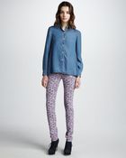 Marc By Marc Jacobs Georgie Tweed Skinny Pants - Lyst