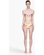 We Are Handsome Orange The Oasis Gathered Bikini - Lyst