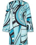 Emilio Pucci Silk Long Sleeve Dress - Lyst