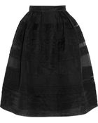 Temperley London Lace-trimmed Silk-organza Skirt - Lyst