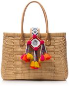 Tory Burch Rattan Tote - Lyst