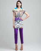 Etro Classic Capri Pants Purple - Lyst
