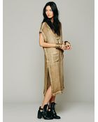 Free People Shortsleeve 2 Pocket Maxi Top - Lyst