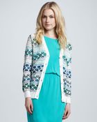 M Missoni Womens Pucker Wave Stripe Cardigan - Lyst