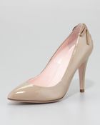 RED Valentino Patent Lacedback Pump - Lyst