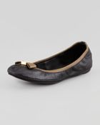 Tory Burch Eddie Bow Ballerina Flat - Lyst