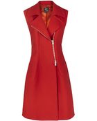 McQ by Alexander McQueen Asymmetric Zip Sleeveless Coat - Lyst