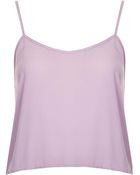 Topshop Crop Strappy Cami - Lyst