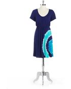 Wdny Tie Dye Elastic Waist Dress - Lyst