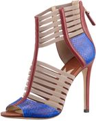 B Brian Atwood Langden Stretch Cage Sandal - Lyst