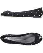 Giuseppe Zanotti Peep-Toe Ballet Flats - Lyst