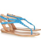 Belle By Sigerson Morrison Leather and Suede Sandals - Lyst