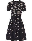 McQ by Alexander McQueen Bug Intarsia Knit Dress - Lyst
