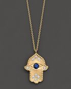 Meira T Diamond Hamsa And 14K Yellow Gold Necklace - Lyst