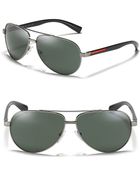 Prada Thin Temple Aviator Sunglasses - Lyst