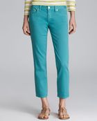 Tory Burch Alexa Cropped Skinny Jeans - Lyst