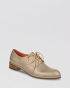 Via Spiga Lace Up Oxford Flats Ivette - Lyst