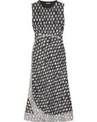Bottega Veneta Honey Comb Patterned Silk Blend Dress - Lyst