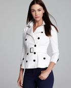 Burberry Brit Shenstone Cropped Trench Coat with Belt - Lyst