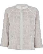 Moncler Gamme Rouge Short Pleated Jacket - Lyst