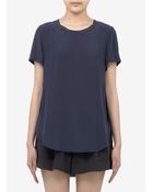 3.1 Phillip Lim Overlapping Side Tshirt - Lyst
